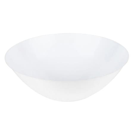 Smarty Had A Party 16 oz. Solid White Organic Round Disposable Plastic Soup Bowls (120 Bowls), 120PK 9316-WH-CASE